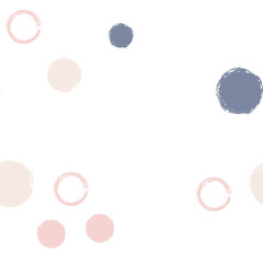Polka dots pastel seamless pattern