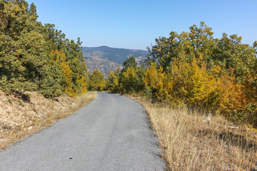 Amazing Autumn landscape of Ruen Mountain - northern part of Vlahina Mountain, Kyustendil Region, Bulgaria