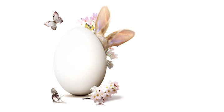 Ostern Kollage mit Osterhase
