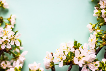 Fototapeta na wymiar Spring floral frame