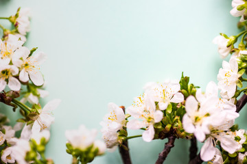 Obraz na płótnie Canvas Spring floral frame