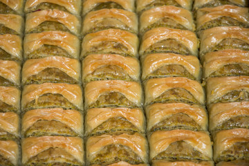 classic baklava with honey