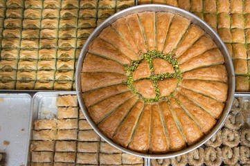 classic baklava with pistachios