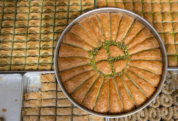 classic baklava with pistachios