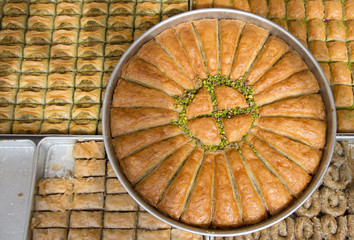 classic baklava with pistachios