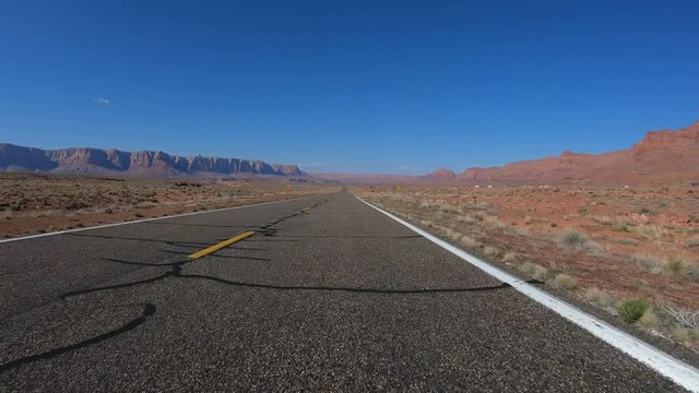 POV Drive at Monument Valley in Utah - travel photography