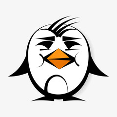 Penguin Logo For Your Design Vector Illustration