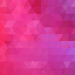 Obraz premium Pink triangle vector background. Can be used in cover design, book design, website background. Vector illustration