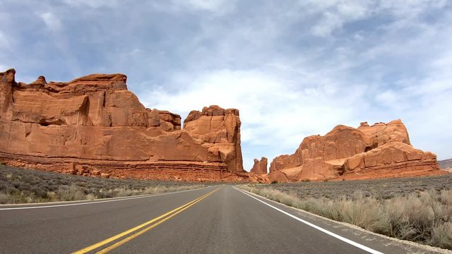 POV Drive at Arches National Park in Utah - travel photography