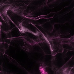 Pink foggy paper textures on black background, smoky effect for photos and artworks. Chaotic abstract background.