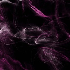 Pink foggy paper textures on black background, smoky effect for photos and artworks. Chaotic abstract background.