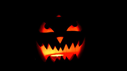 Fototapeta premium close up. scary pumpkin for Halloween. concept of Halloween