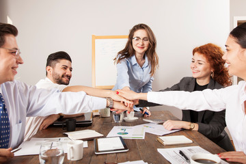 business people have meeting at office table