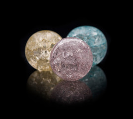 Color Quartz Isolated on Black