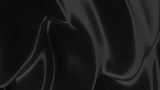 Abstract black background. Smooth black wave . Scratched Plastic. Dark luxury texture. Oil, petroleum, rock-oil. Silk, satin. Black tar, gum. loop animation