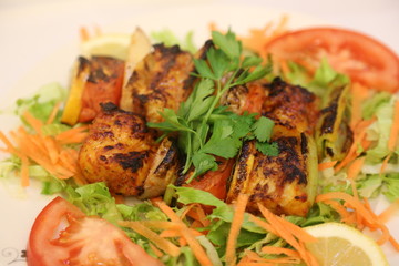 salad with chicken