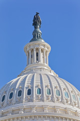 Fototapeta na wymiar United States Capitol building dome in Washington DC