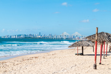 Summer on the Redinha beach in Natal Brazil.