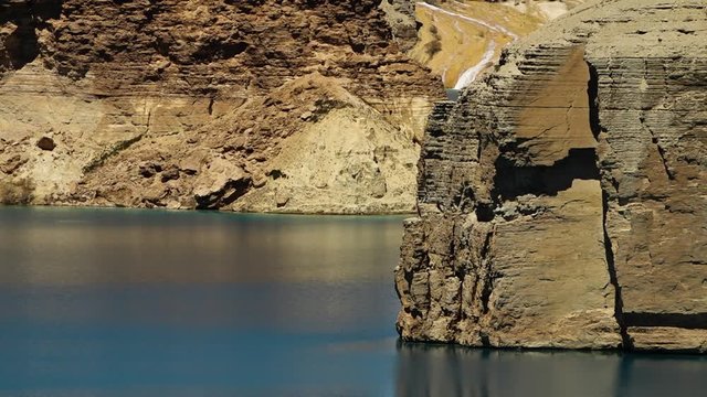 Band-e Amir Lakes. Band-e Amir National Park, Bamyan Province, Afghanistan. Mid shot. 