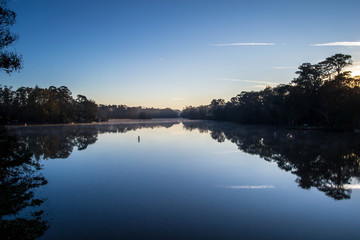 Blue sky reflection