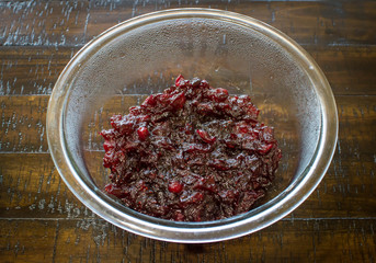 Fresh cranberry sauce