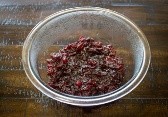 Fresh cranberry sauce
