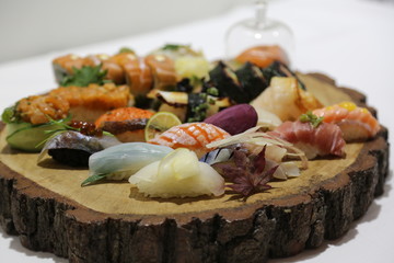 japanese sushi on a plate