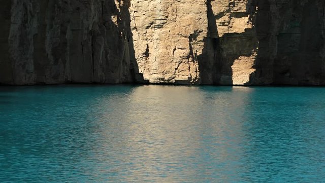 Band-e Amir Lakes. Band-e Amir National Park, Bamyan Province, Afghanistan. Mid shot.
