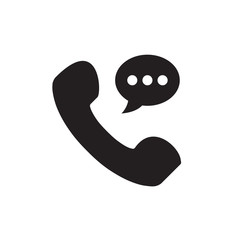 phone vector icon, telephone symbol