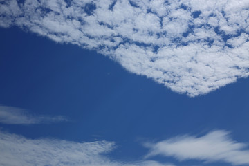 white cloud on blue sky background