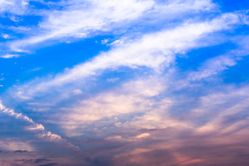 Obraz premium twilight sky color magic with clouds