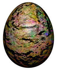 3D Bild - Ei bemalt transparenter Background