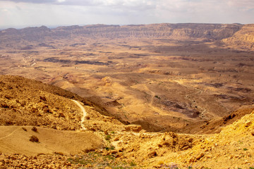 Fototapeta na wymiar sphere impression of the Israel National Hiking Trail