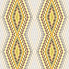 Seamless pattern with striped rhombuses