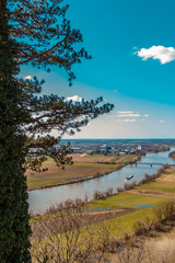 Beautiful view at the Bogenberg-Bogen-Bavaria-Germany