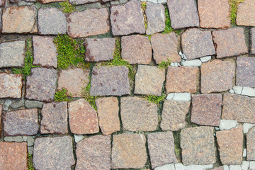 Cobblestone pavement