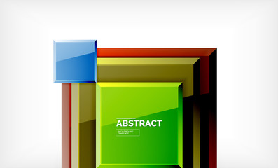 Square geometric background