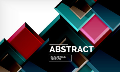 Square geometrical background