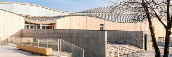 KRAKOW, POLAND - MARCH 19, 2016: Panoramic view of Manggha Museum of Japanese Art and Technology