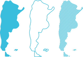 Mapa de Argentina © Evacynady