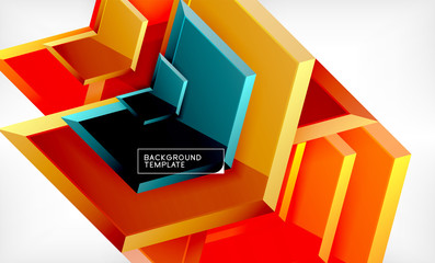 Shiny glossy arrows background, clean modern geometric design, futuristic composition