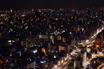 東京下町の夜景