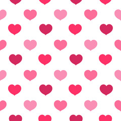 Cute seamless pattern with hearts. It can be used for packaging, wrapping paper, textile and etc.