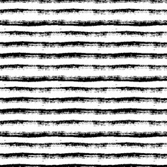 Seamless pattern with paint brush lines. Vector striped background.