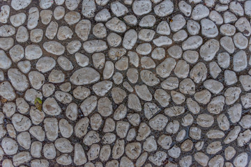 Closeup of a White Stone Sidewalk for Backgrounds