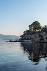 Rocky Mediterranean Coast of Southern Italy at San Marco di Castellabate
