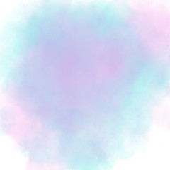 Abstract watercolor background turquoise blue and violet colors