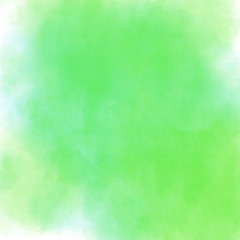Abstract watercolor background, green and blue, brush effect