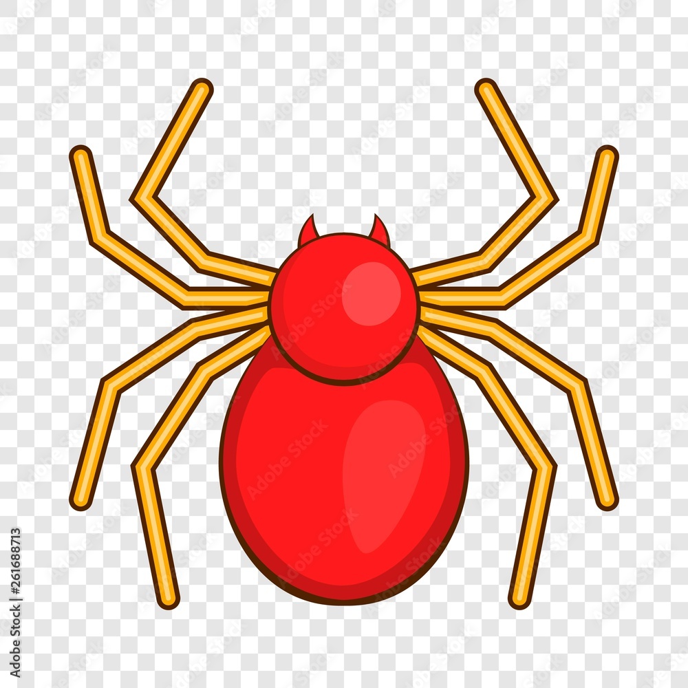 Poster computer bug icon in cartoon style isolated on background for any web design
