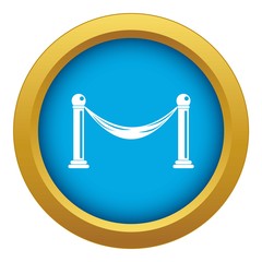 Barrier icon blue vector isolated on white background for any design